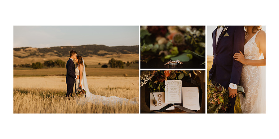 Picturesque South Dakota wedding album design for Cassie Madden