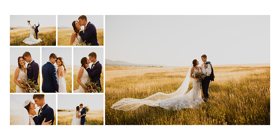 Picturesque South Dakota wedding album design for Cassie Madden