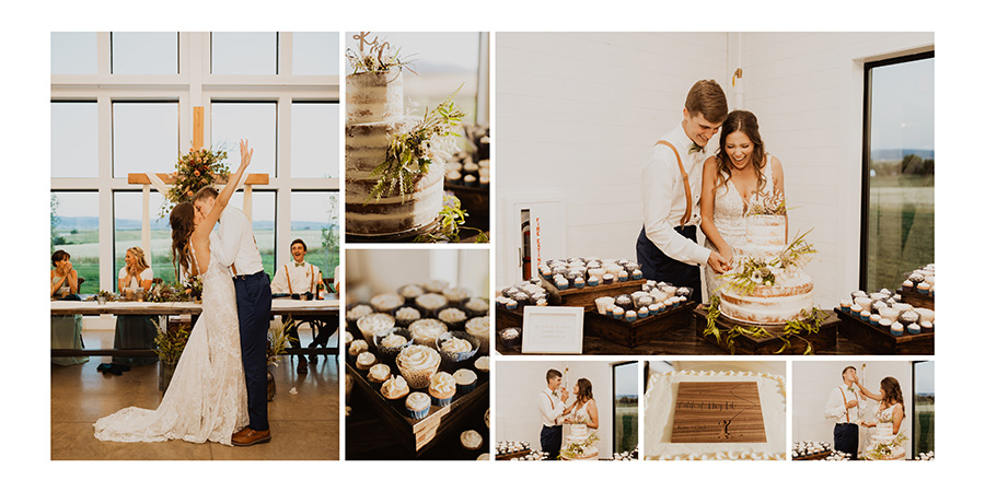 Picturesque South Dakota wedding album design for Cassie Madden