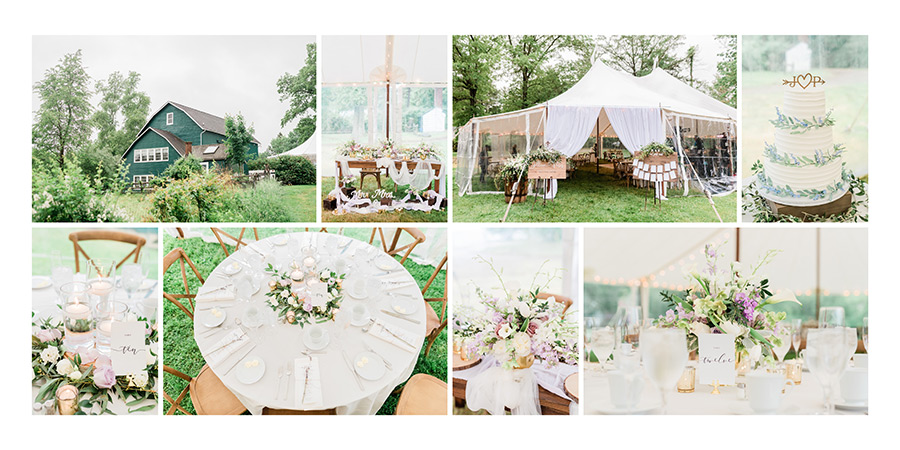 New Jersey Barn Wedding Album design for Jennifer Larsen // Align