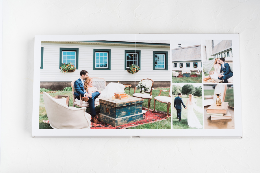 New Jersey Barn Wedding Album design for Jennifer Larsen // Align